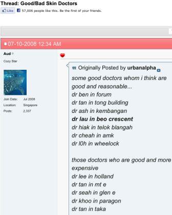 Patient Testimonial for Good Skin Doctors in Singapor